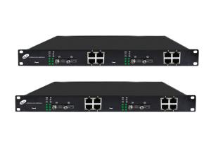 China Managed Fiber Optic To Ethernet Switch 4 Optical 8 Ethernet Ports wholesale