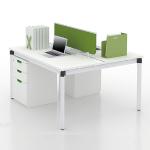 120 Degree Office Workstation Desks Table 25mm 4 Seater Workstation