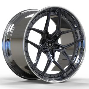 China 2-pieces alloy wheels deep concave forged wheels for Ferrari wholesale