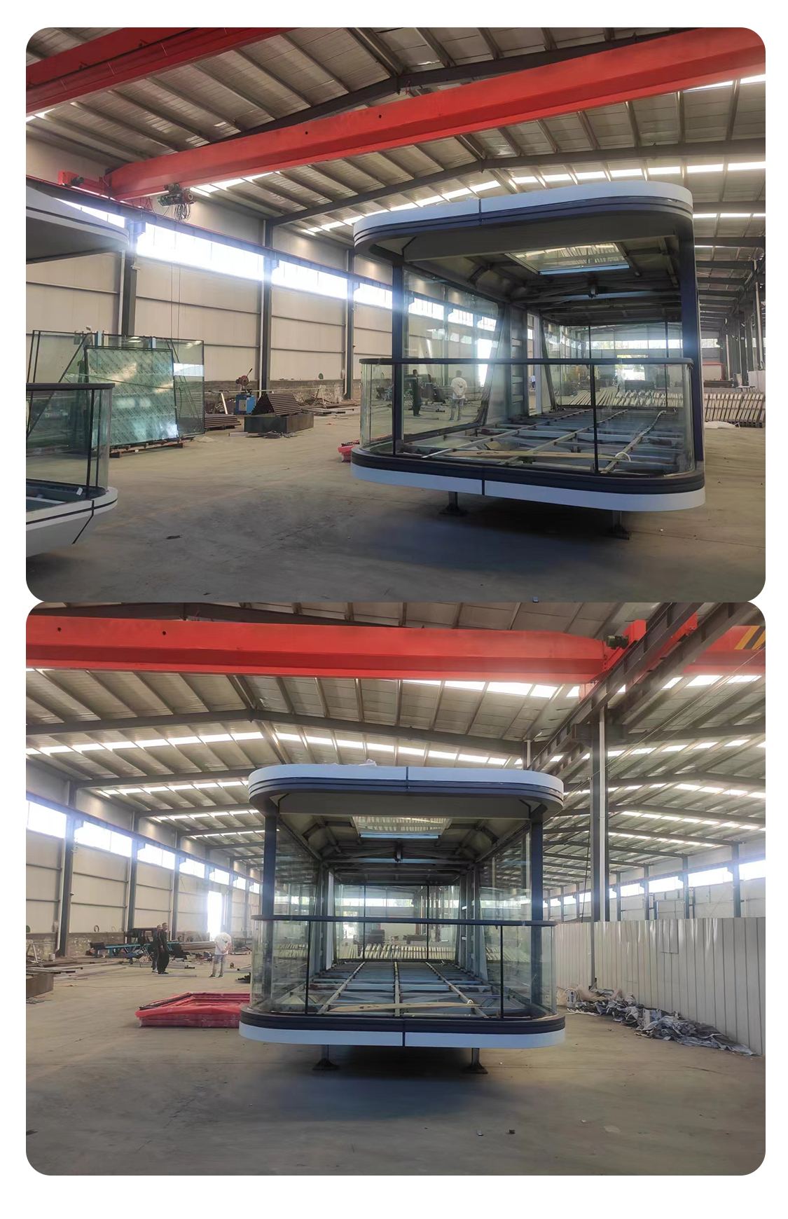 Smart System Container Capsule House With Balcony Luxury Design B&B Mobile Home