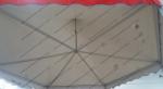 Six Sides Red And White PVC Cover Outdoor Pagoda Marquee With Transparent