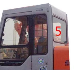 China 750mm Excavator Door Window Replacement Back Side NO.5 OEM wholesale