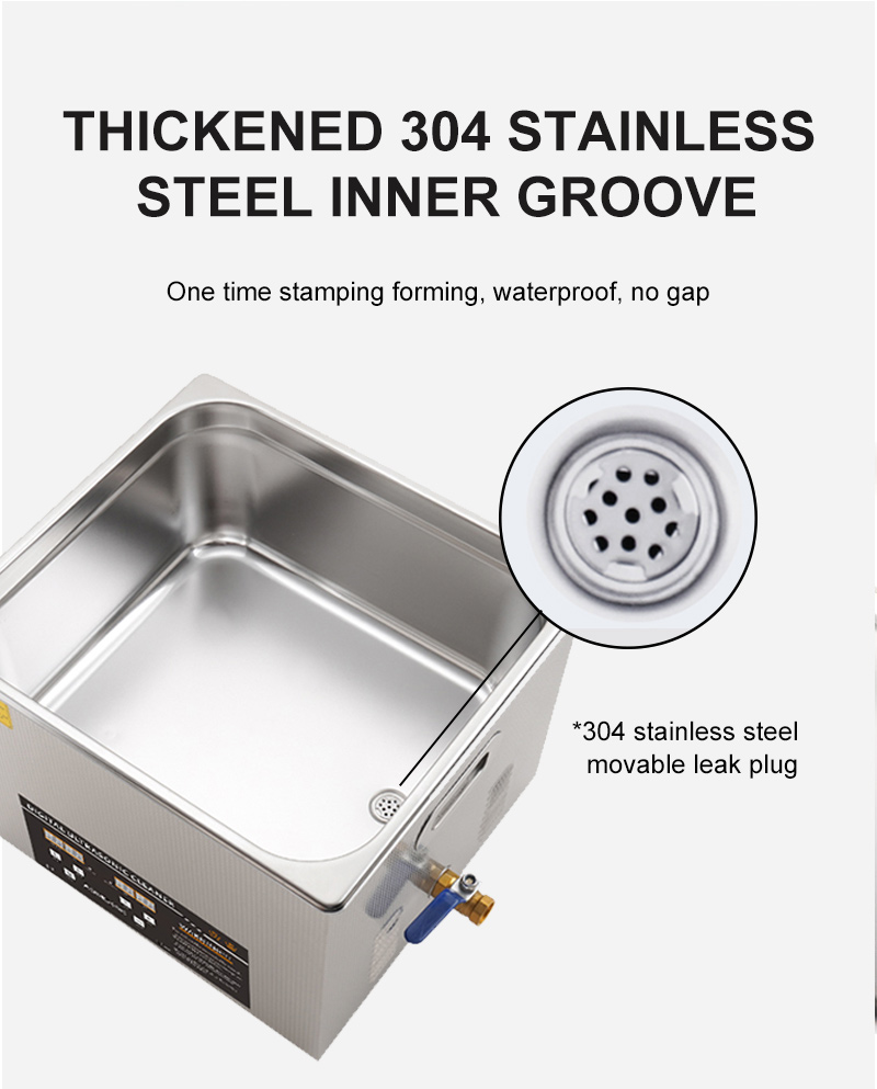 40khz Ultrasonic Cleaning Machine 600w Metal Ultrasonic Jewelry Cleaner