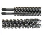 PVC Pipe Bimetallic Twin Conical Screw Barrel 30mm Screw Distance