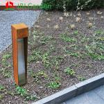 Home Decoration Garden Lights Corten Steel Light Box 200cm Length With Solar