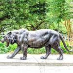 3m Realistic Outdoor Bronze Sculpture Aantique Bronze Tiger Statue