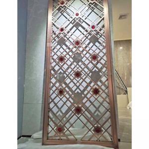 China Aluminum Hollow Stainless Steel Screen Partition Room Dividers 5500mm Height wholesale