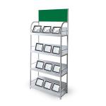 Lithium Battery Pop Pos Display Demountable JMT Battery Display Rack Metal For