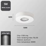 Anti Glare Open Design Spotlight for White Product Style without Perforated