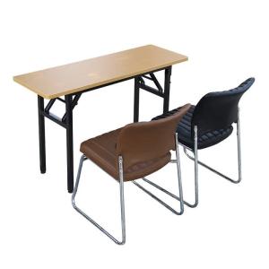 China Wood Style PANEL Folding Desk and Chairs for Office Furniture Modern Conference Table wholesale