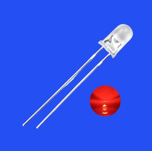 China 5mm Red Color 630nm 2000mcd Round Clear Lens Candle Flickering Flashing LED Diode wholesale