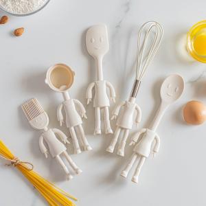China Country Kitchen Set Of Five Silicone MINI Kitchen Utensil Set Silicone Kitchen Baking Tools Whisk Tong, Spatula, Spoon wholesale