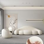 Creative Curved Living Room Sofa Luxury Modern Reception Guest Sofa