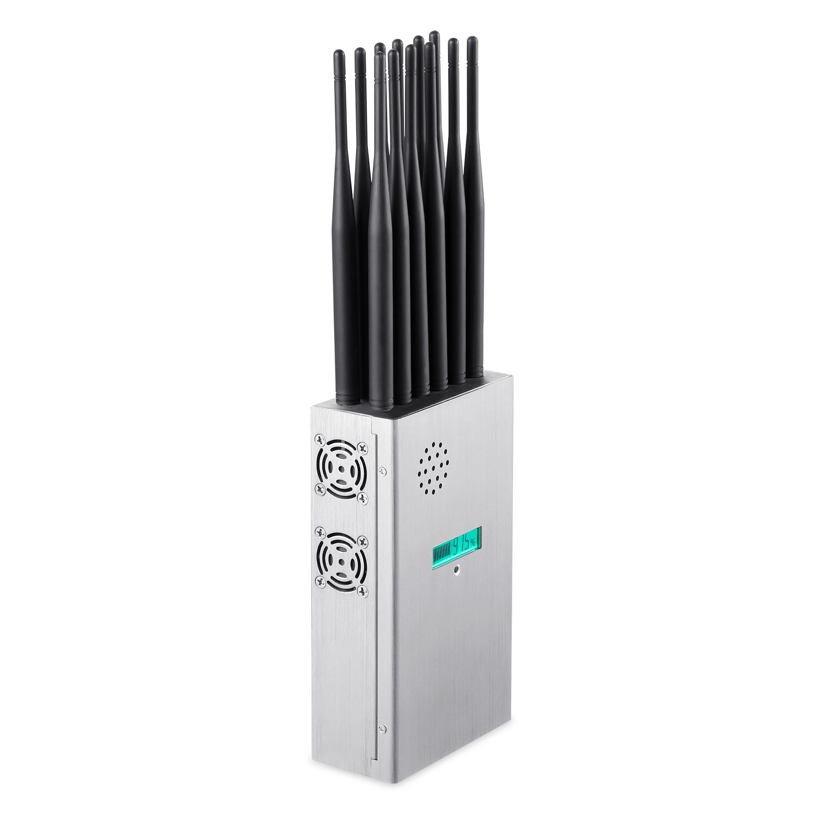 12 Antennas Full Bands Multifunctional Mobile Phone Signal Jammer Blocking All 2G.3G.4G.5G Cellphone Signals and GPSL1 WIFI Lojack Signals