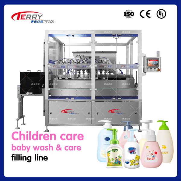 6 Heads Detergent Packing Dishwashing Liquid Filling Machine 60BPM