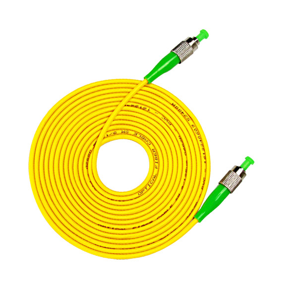 Fiber Optic Patch Cord FC / APC To FC / APC Simplex Single Mode 3M