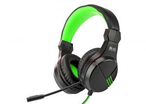 China 3V PS4 PS5 Gaming Headset 25000Hz  Green Lightweight Braided Cable wholesale