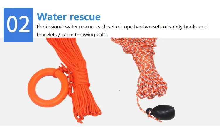 Marine Safety Survival Floating Line Anti-Aging Survival Line Water Rescue Boat With Escape Fire Emergency
