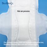 400-1500ml Absorbency SNUGRACE Negative Ion Blue Core Sanitary Pads for Women