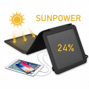 China Camping 21W Foldable Sunpower Solar Mobile Charger Portable Solar Panel with USB Port wholesale