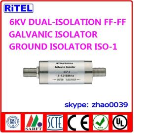 China catv_matv_satv 6KV protection high quality dual isolation galvanic isolator,ground isolators ISO-1 for set top box wholesale