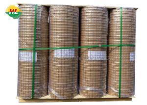 China Galvanized Before Welding 1 inch x 1 inch 3ft x 19.5m 14Gauge Welded Wire Mesh Roll with Pallet for Home Garden Projects wholesale