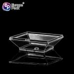 Disposable square multi-purpose mini plastic ps sauce dish for catering