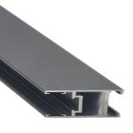 Square Aluminium Sliding Door Profiles Energy Conservation Powder Coating