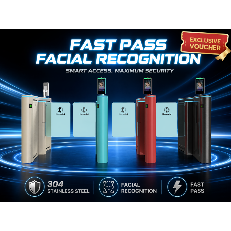 Office Speed Gate With Face Recognition Access Control For Fast Passage And Durable Performance