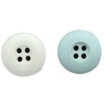 Four Hole Internal Dye Chalk Plastic Resin Buttons Matt Finished Customized