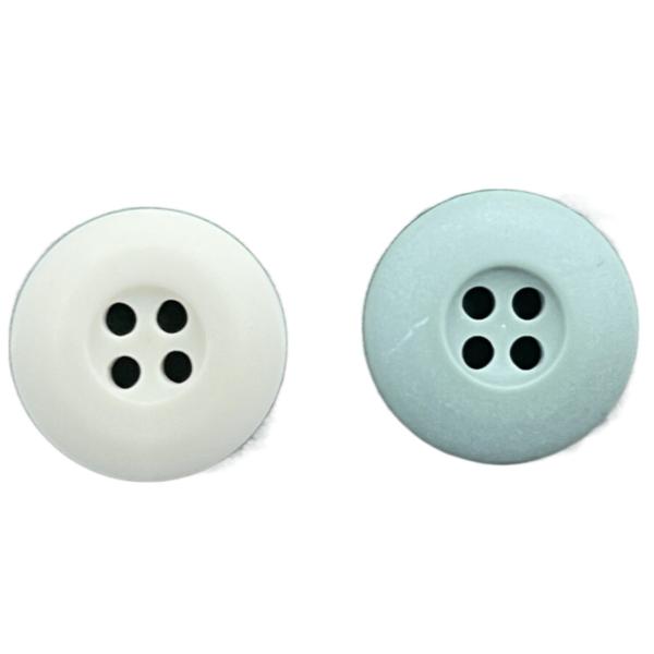 Four Hole Internal Dye Chalk Plastic Resin Buttons Matt Finished Customized
