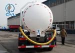 HOWO 4*2 12,000 Liters Heavy Sewage Suction Truck , White Color Vacuum Suction