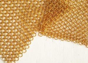 China Chain Braid Ring, Chainmail Curtain, Ring Metal Curtain For Building Exterior And Interior Decoration wholesale