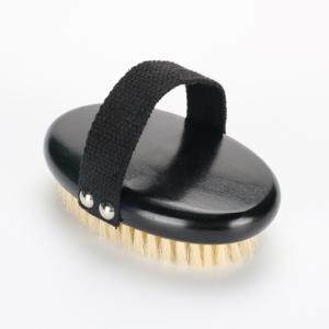 China Black Dry Skin Body Bath Shower Brush Customized Color For Cellulite Detoxifier wholesale