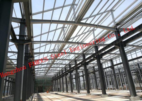PV Glass Curtain Wall Surface Industrial Steel Buildings Lightproof And Heat