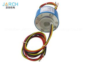 China Aluminium 300RPM Electrical Contacts Of Through Bore Slip Ring 2 ~ 36 Circuits OD 25.4mm slip ring unit wholesale