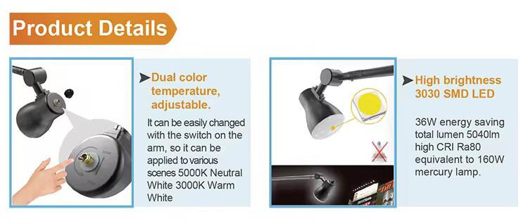 Dual Color LED Billboard Advertising Lights High CRI 36W Signboard Light For Exhibition