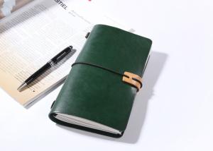 China N52-L Green Vintage Leather Notebook Fashionable Leather Writing Journals wholesale