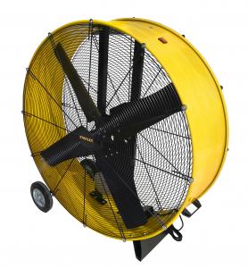 China Powerful 120v Voltage Industrial Floor Fan Rolling Drum Fan 60hz Frequency on sale