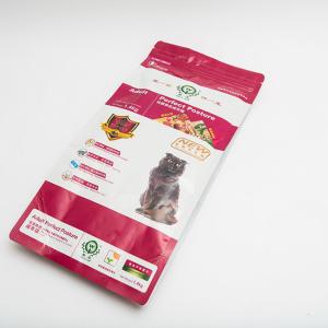 China 1.4kg Printed Side Gusset Plastic Bag K Seal Bottom Cat Food Bags Recyclable wholesale