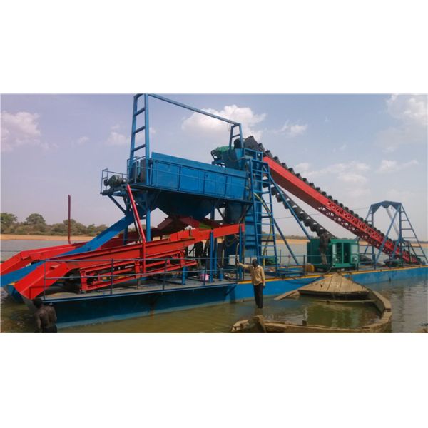 Electric Power Jet Suction Dredger with Sand Screening Machine and 20 m Dredging Depth