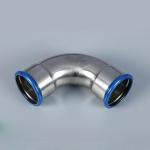 Compression Push Fit Stainless Steel Pipe Fittings 1.6MPa V Profile Connector