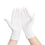 The fast delivery of industrial maintenance machine orange nitrile gloves single