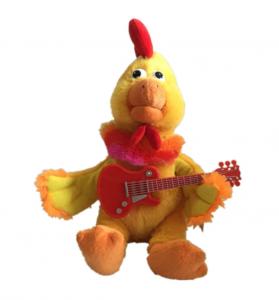 China 30cm 11.81 Inch Chicken Little Stuffed Animal Plush Toy Playing Guitar wholesale