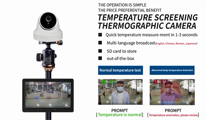 Metal Casing 3s 5.0 Megapixel 25fps Dome IP Thermal Camera