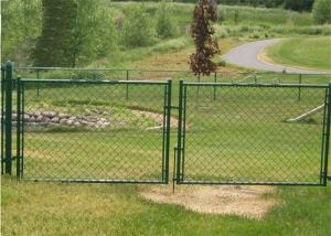 China 6m Length Gi Chain Link Fencing Double Swing Door Gate wholesale