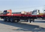 40FT Flatbed Truck Semi Trailer 3 Axles Container Transport Platform
