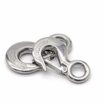 Big Cargo Stainless Steel Eye Hook / Flexibility Stainless Swivel Snap Hook PVC