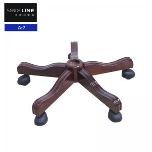 China Five Star Wooden Replacement Chair Base Large Class Office Chair Accessories on sale