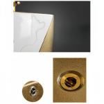 Dual-Flush Traditional Design Modern Pedestal Sinks with Decorative Backsplash